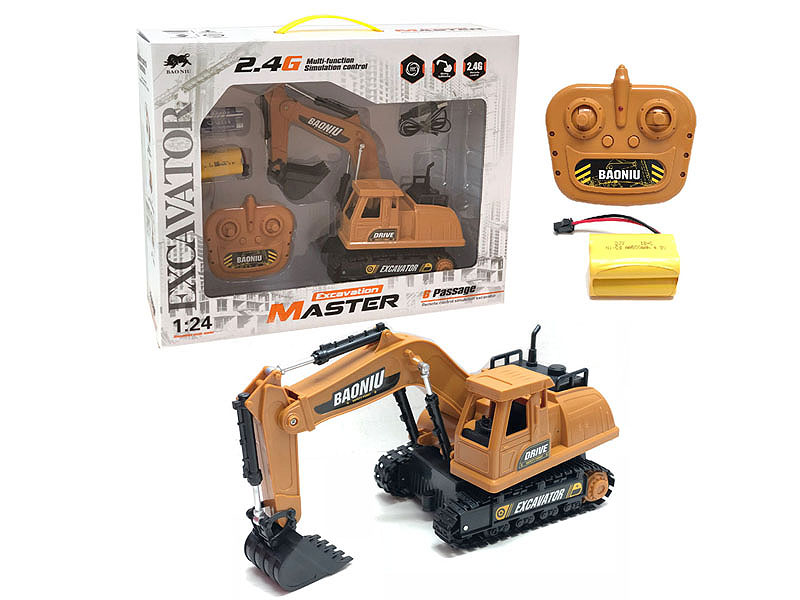 2.4G R/C Engineering Forklift 6Ways W/Charge toys