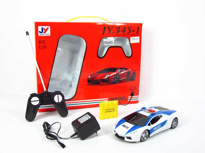 1:20 R/C Police Car 4Ways W/L_Charger toys