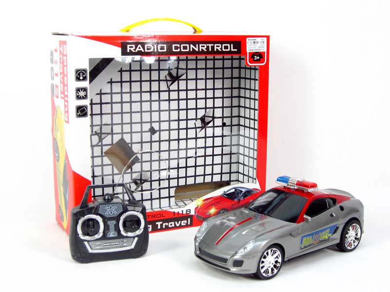 R/C Police Car 4Ways  W/L toys