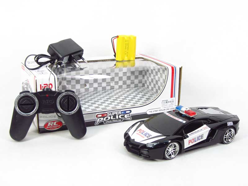 1:20 R/C Police Car 4Ways W/Charger toys