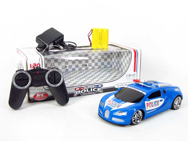 1:20 R/C Police Car 4Ways W/Charger toys
