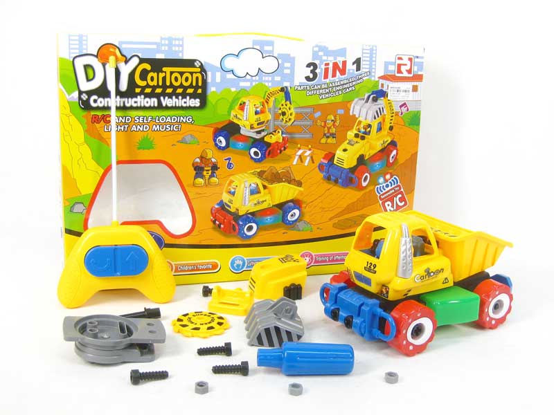 3in1 R/C Diy Construction Truck 2Ways toys