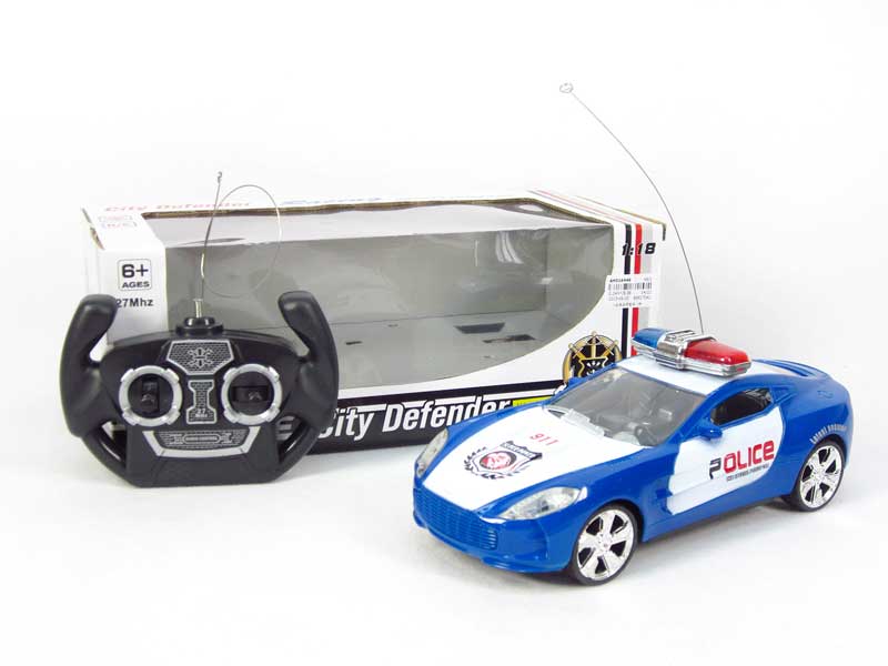 1:18 R/C Police Car 4Ways(2C) toys
