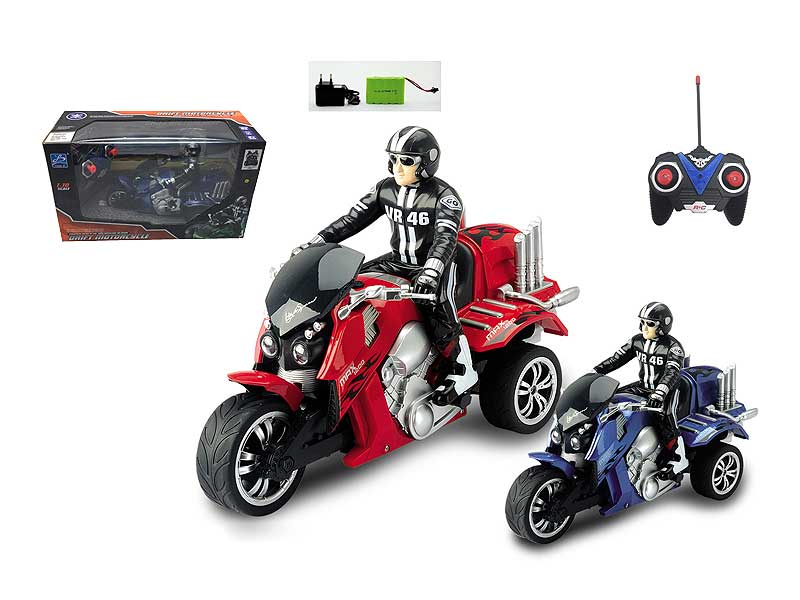 2.4G 1:10 R/C Motorcycle 4Ways W/Charger(2C) toys