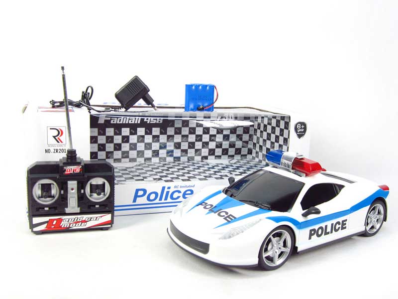 1:12 R/C Police Car W/Charge(2C)(2C) toys