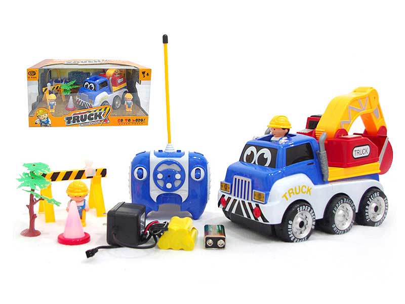 1:24 R/C Construction Car Set 4Ways W/L_Charge toys