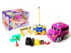 1:18 R/C Police Car Set 4Ways W/L_M(2C) toys