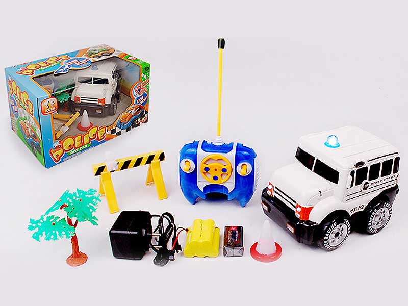 R/C Police Car Set 4Ways W/L_Charge toys