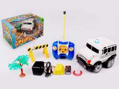 R/C Police Car Set 4Ways W/L_Charge toys