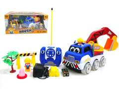 1:24 R/C Construction Car 4Ways Set W/L_Charge toys