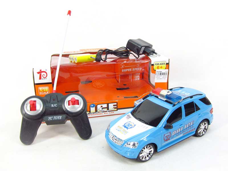 1:18 R/C Police Car 4Ways W/L_Charger toys