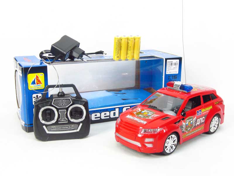 1:16 R/C Police Car 4Way W/L_Charge(2S） toys