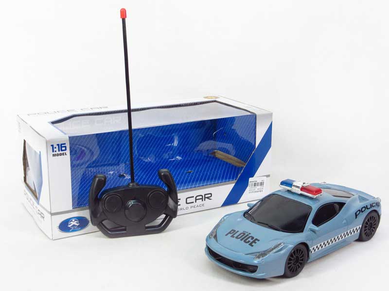 1:16 R/C Police Car 4Way W/L toys
