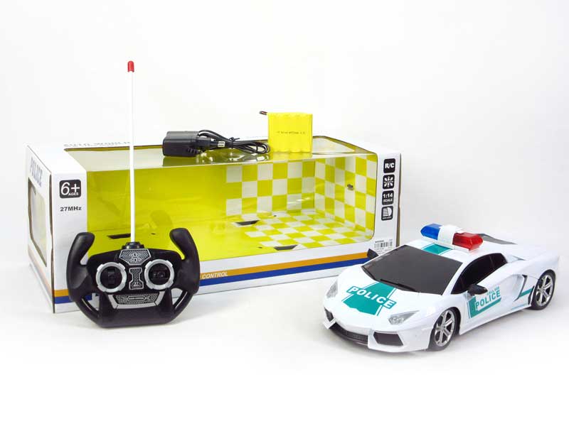1:14 R/C Police Car 4Ways W/Charger toys