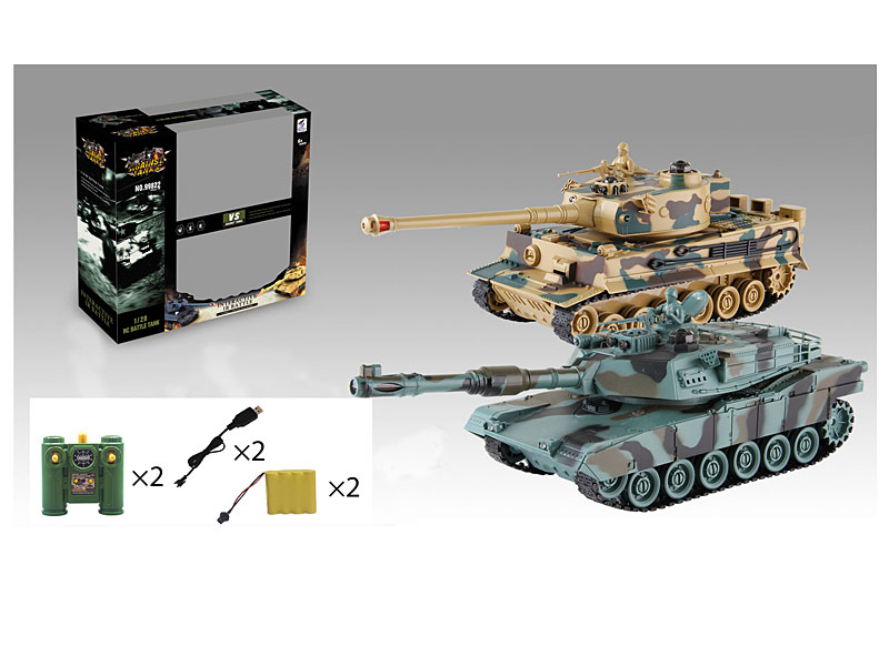 2.4G 1:28 R/C Tank 9WaysW/Charge(2in1) toys