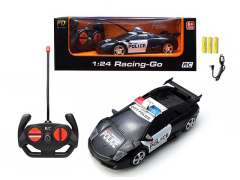 1:24 R/C Police Car 4Way W/L_Charge toys