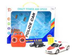 1:24 R/C Police Car 4Ways W/Charge(3C) toys