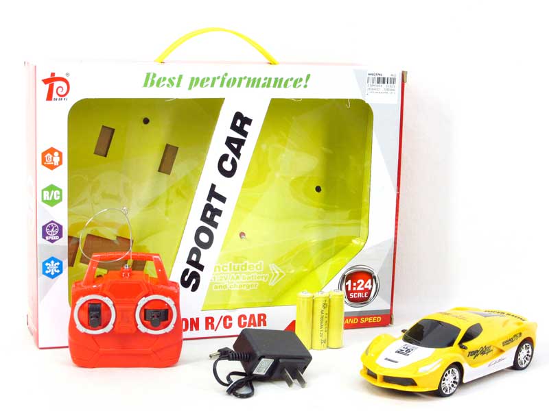 1:24 R/C Sports Car 4Ways W/Charge(6C) toys