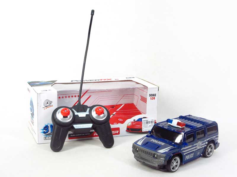 1:24 R/C Police Car 2Ways W/L(2C) toys