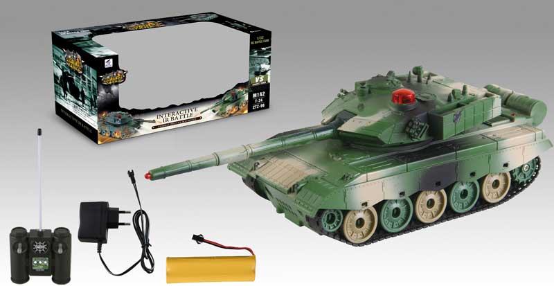 1:32 R/C Tank 10Ways W/Charge toys