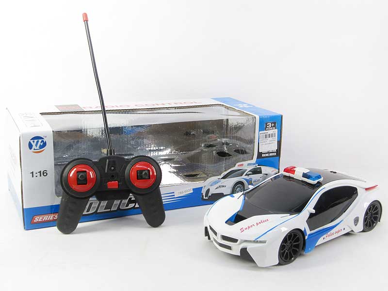 1:16 R/C Police Car 4Ways W/L toys