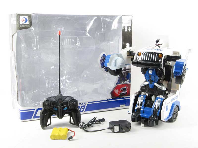 R/C Transforms Police Car W/Charge toys