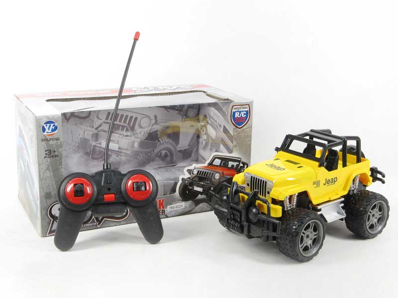 1:18 R/C Cross-country Jeep 4Ways W/L(2C) toys