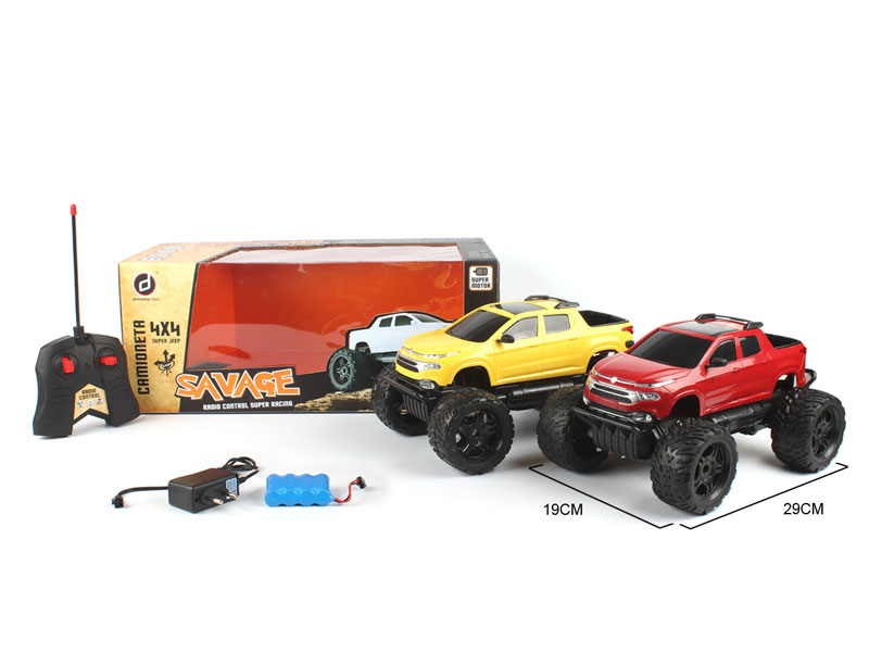 1:16 R/C Cross-country Car 4Ways W/L_Charge toys
