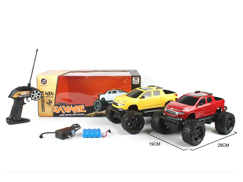 1:18 R/C Cross-country Car 4Ways W/L_Charge toys