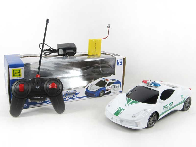 1:16 R/C Police Car 4Way W/L_Charge toys