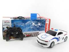 1:14 R/C Transforms Police Car W/L_S toys