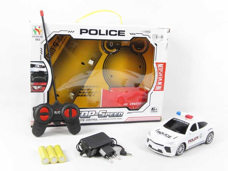 1:20 R/C Police Car 4Ways W/Charge toys