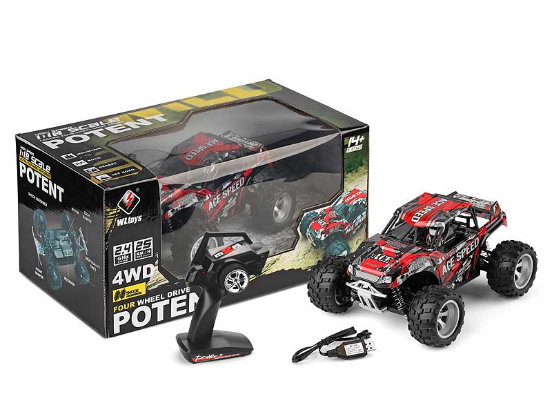 2.4G 1:18 R/C 4Wd Car W/Charge toys
