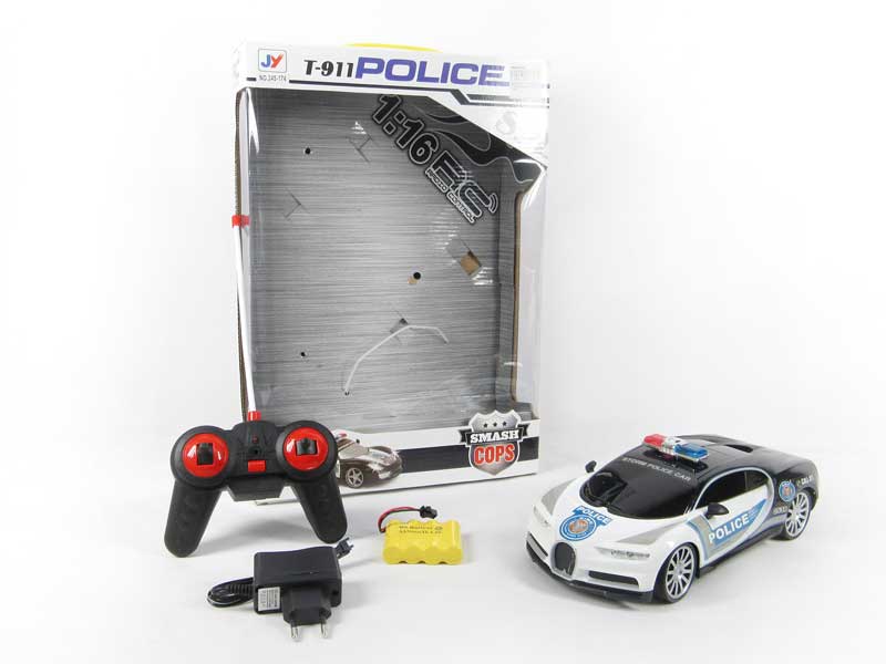 1:16 R/C Police Car 4Ways W/L_Charge toys