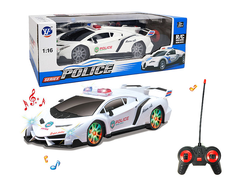 1:16 R/C Police Car 4Ways W/L_M toys