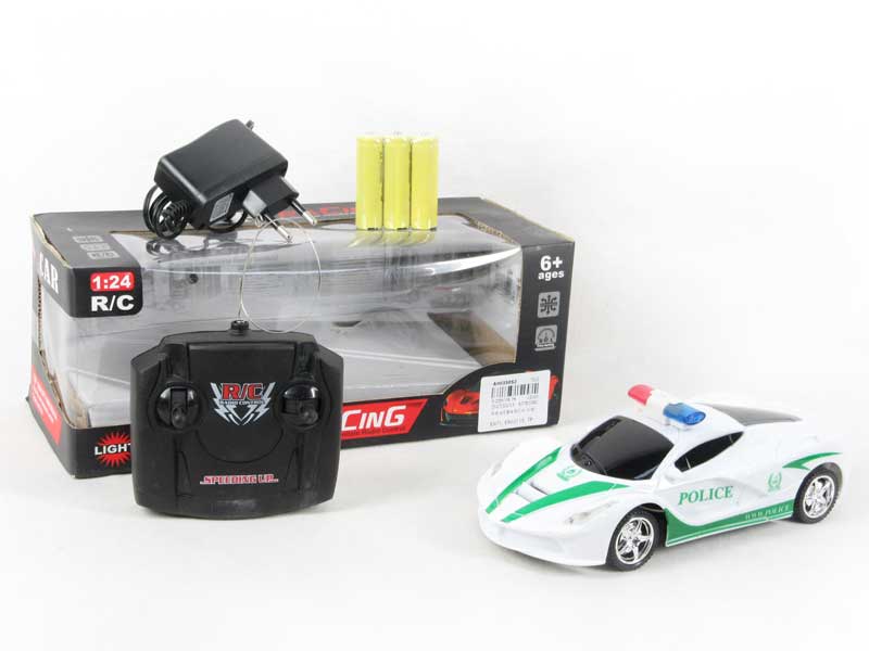 R/C Police 4Way Car W/Charge  W/L toys