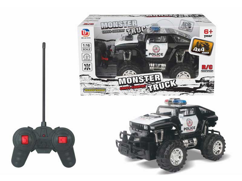 1:16 R/C Cross-country Police Car 4Ways toys