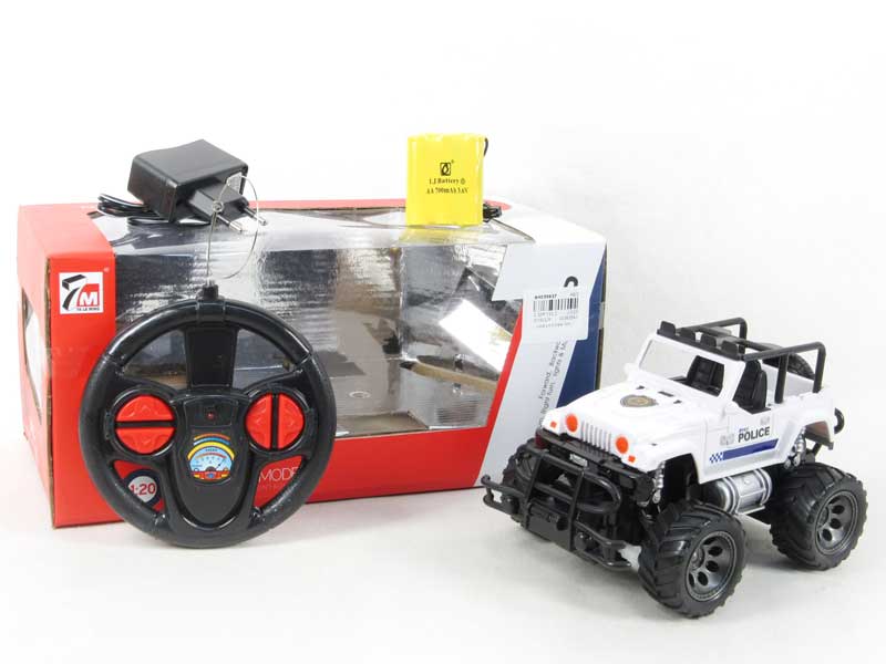 R/C Police Car 4Ways W/Charge toys