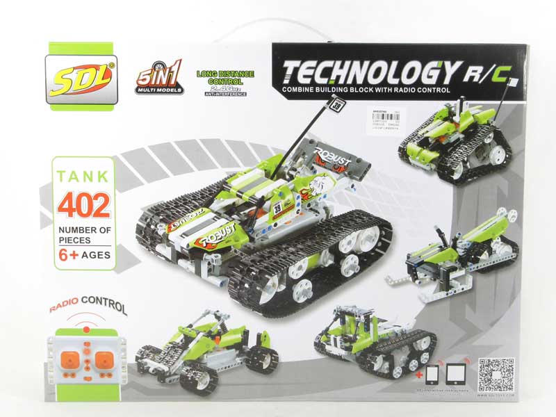 2.4G 120in1 R/C Block Car 2Ways toys