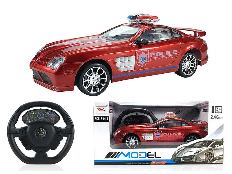 2.4G 1:14 R/C Police Car W/L_Charge toys