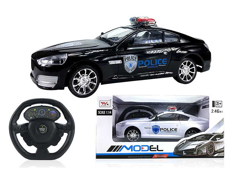 2.4G 1:14 R/C Police Car W/L_Charge toys
