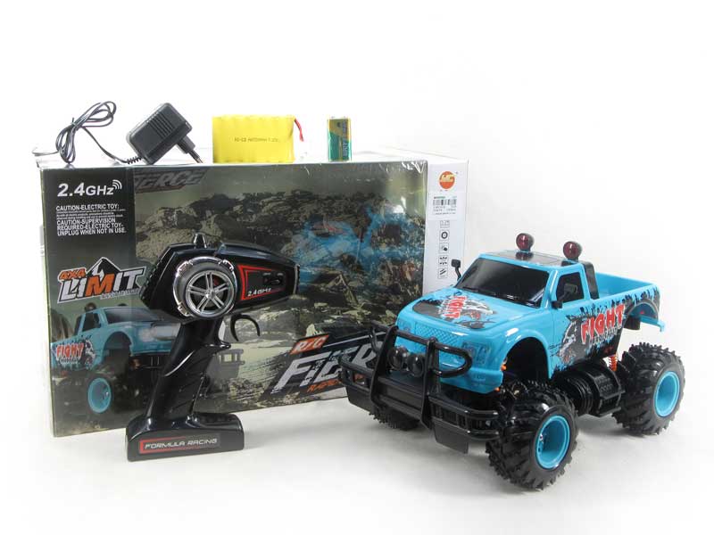 2.4G R/C Cross-country Car 4Ways W/L_Charge toys