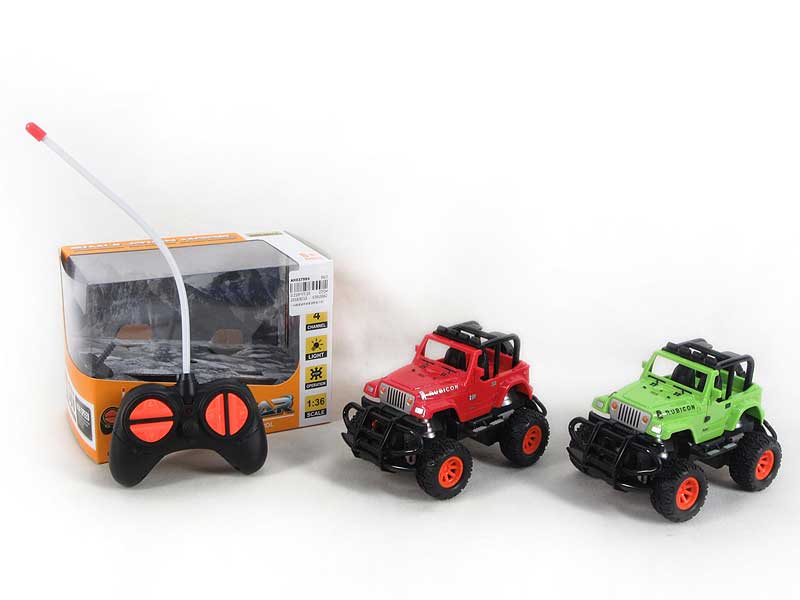 1:36 R/C Cross-country JeepCar 4Ways(2C) toys