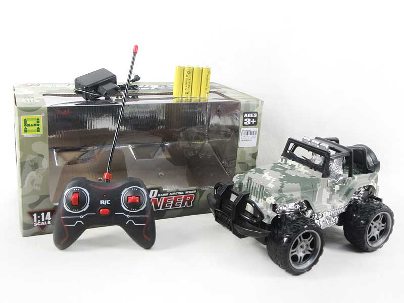 1:14 R/C Jeep 4Ways W/Charger toys