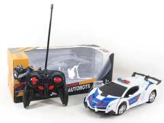 1:18 R/C Transforms Police Car 6Ways W/L toys