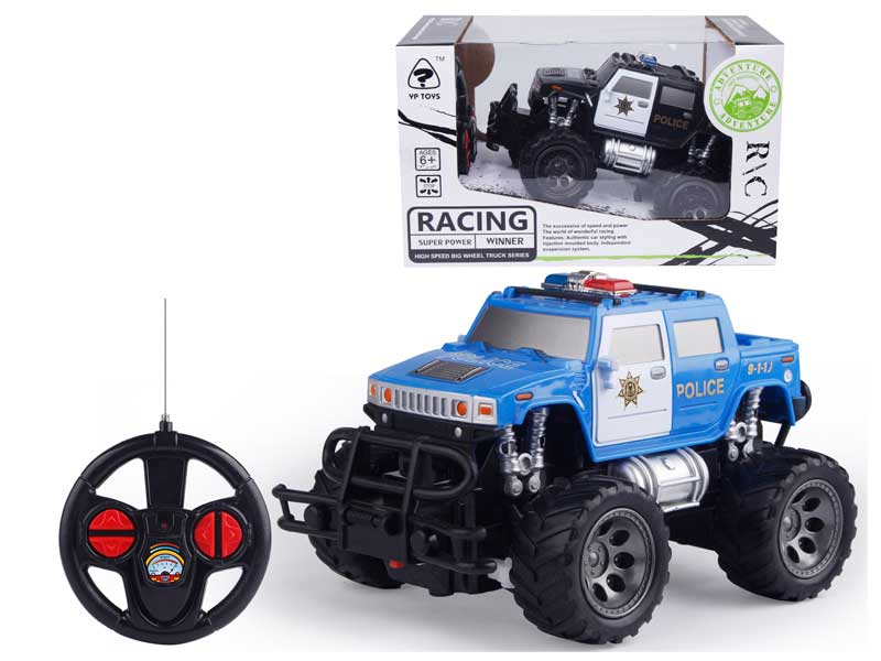 1:24 R/C Cross-country Police Car 4Ways(2C) toys