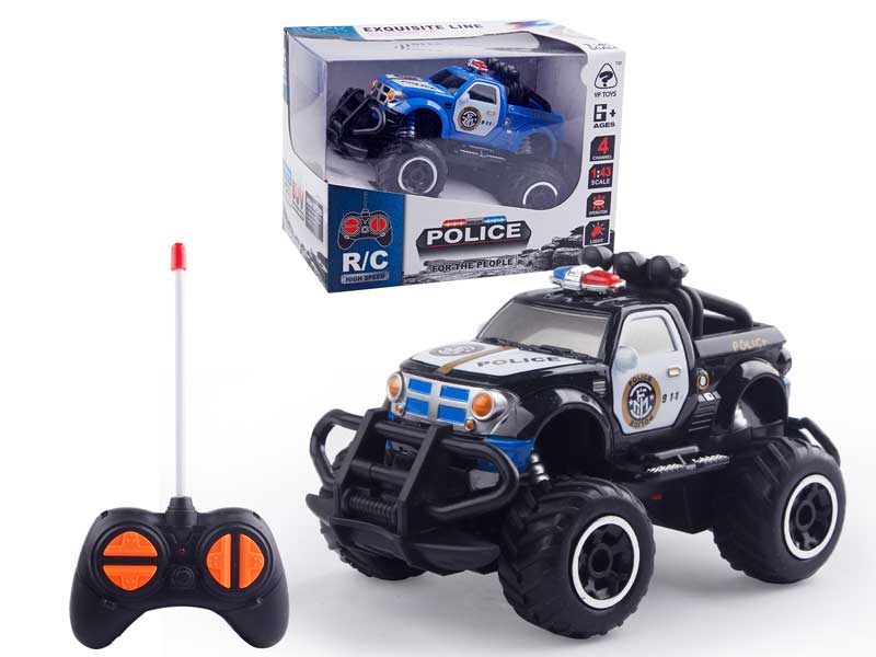 1:43 R/C Cross-country Police Car 4Ways(2C) toys