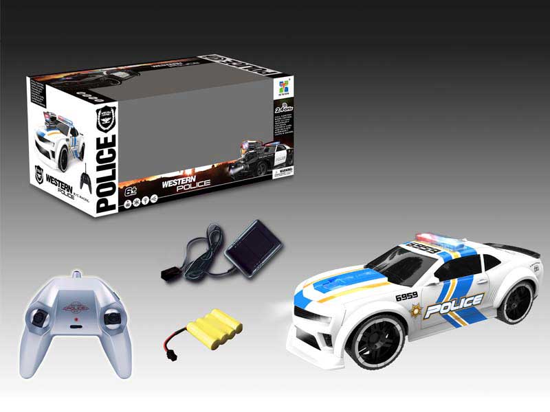 2.4G R/C Police Car 5Ways W/S_Charge toys