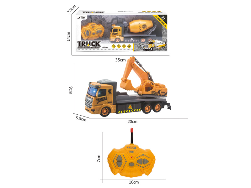 1:48 R/C Construction Truck 4Ways W/L toys