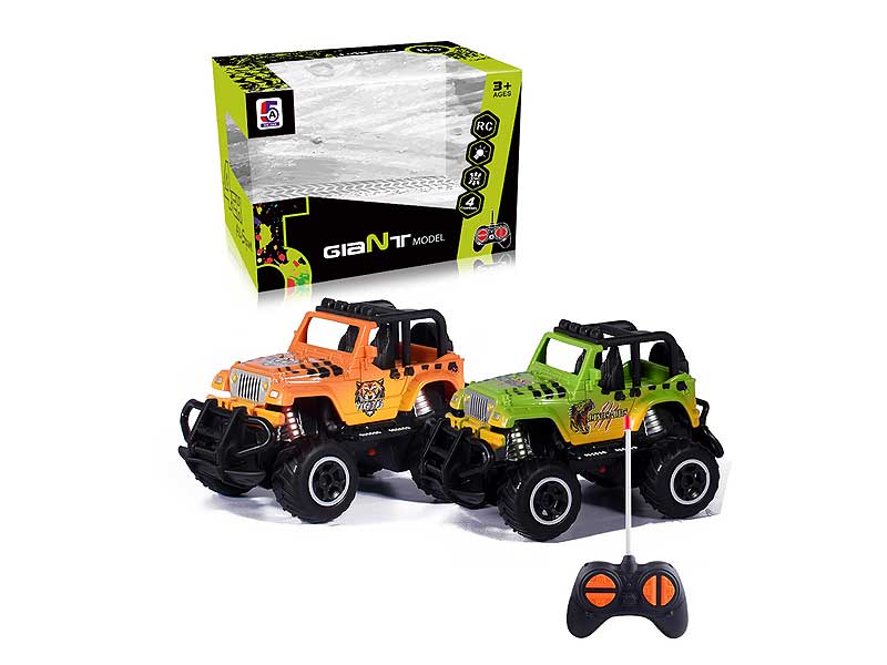 1:43 R/C Cross-country Jeep 4Ways(2C) toys